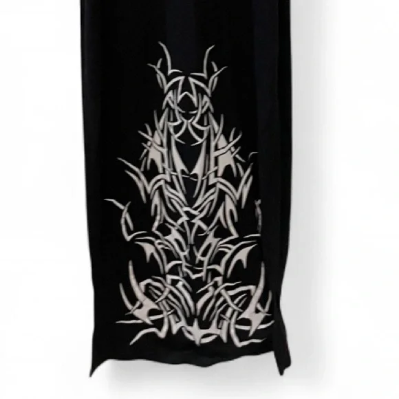 Dolls Kill Black Turtleneck Sleeveless Maxi Dress - Picture 7 of 9